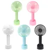 Mini Handheld Fan Portable Rechargeable Battery Operated Cooling Desktop with Ba Drop Shipping