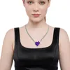 Colliers pendants y4qe Beau coeur Collier de tour de cou cœur pour femmes chaîne de corde réglable Collarbone esthétique de bijoux de cou de cou