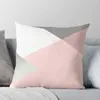 Kussengeometrie - grijze blush zilveren worp covers voor woonkamer herfstdecoratie sofa cover