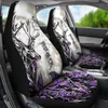 Deer Camo Camouflage Buck Hunting Front Car Seat Covers, Auto Seat Covers Set of 2 Universal Fit Most Vehicle Cars Sedan Truck