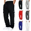 Joggers en ajustement droit pour hommes pour les sports et le streetwear pantalon long surdimension