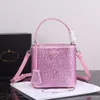 Mini bolsa de balde designer de luxo para feminino bolsa de cristal saco de banquetes de banquetes Bolsa de ombro de ombro único Diamante único diamante Saco de compras espumante