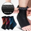 JUUMMP 6PCS/SET UNISEX KNEE ELBOW ANKLE SLEEVES HEAS Supportkompressioner Kuddar för att köra vandring utomhussportbollspel