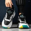 Casual Shoes Men's 2024 Autumn/Winter High-Top Sports Comfort Running Basketball Crossover Dad för tonåringar