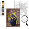 Dipinto a olio fai -da -te fotocustom per numeri fiori disegni dipinti a mano kit di tela decorazione per casa immagini di colorare per numero