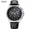 Orologi da polso Megir Fashion Luminous Watch Man Casual Beat Watch Casual Watchs Uomo Waterproof Owatch per le ore maschili per le ore maschili