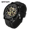 Orologi da polso sanda marchio 3235 cool sports moda quarzo orologio da polso impermeabile quadrante rotondo silicone cinghia orologio neutro