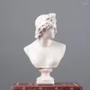 Decorative Figurines Ancient Greece European Resin David Head Statuees Decoration Home Livingroom Goddess Sculpture Figurin Office