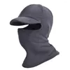 Cykelmössor Portable Warm Fleece Elastic Mens and Womens Full Face Mask Ski Thicked Justera täthet Classic Riding