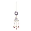 Dekorativa figurer Crystal Chakra Pendant Prismor ljuskrona fönster hängande gardin Sol ljus fångare Rainbow Maker Wind Chime Home Garden