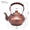 TEAPOT DE CUPOT ROUGE DE 1,2 L chinois à la main à la main avec un filtre bouillonnement bouillonnant pour le restaurant Health Teapot