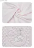 Blankets Swaddling 75*100cm Infant Quilt Swaddling Wrap Baby Blankets Super Soft Fleece Minky with Dotted for Newborn Boy Girl Y240411