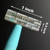 2,5x0,7 cm Tamper Proof Holographic Stickers High Security Seal Garanti Säkerhet Etiketter Hologram Klistermärke med unikt serienummer 240411