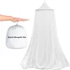 Summer White Circular Tak Mosquito Net Home Bed Cover Easy Install Mesh Netting Anti-Myggfällbar enstaka dörr Öppna svart