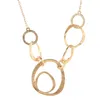 Anhänger Halsketten modische klassische übertriebene Annulus Goldene Geometrie Kreise für Frauen Pullover Halskettenkragen Halskettenschmuck Schmuck