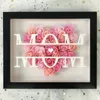 Decoratieve bloemen Mom Flower Shadow Box bewaard Rose fotolijst Moederdag Verjaardagsgeschenken voor vrouw van dochter Son Husband