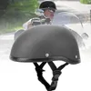 Caschi motociclistica a metà faccia retrò caschi da moto vintage uomini donne unisex salve scooter casco bianco nero