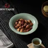 クリエイティブペタルセラミックポットベアリングホルダーHandamde ru Porcelain Dry Soaing Platform Water Storage Plate Kung Fu Tea Snack Tray