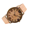 Uomini orologi simulazione al quarzo in legno a 6 colori in pelle orologio in pelle orologio in legno orologio da polso maschio con supporto batteria caduta shi7245593