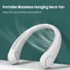 2024 Newly upgraded mini fan Hanging Neck Fan Neckband Lazy Neck Hands Free Cooling Bladeless USB Mini Fans Sport 3 Speed 360 Degree Rotating