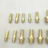 3mm 4mm 5mm 6mm 8mm 10mm OD Slang Barb M3 M4 M5 M6 M8 METRIK MANLE Tråd Mässing Pipe Fiting Coupler Connector Adapter