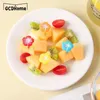 Fourks 4 / 12pc Fleur mignonne réutilisable Fruit Snack Fork Snack Dessert Lunch Salad Decor Bozo Box For Kid Party Tooth Toark