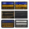 Drapeau ukrainien brodé 3D PVC Rubber Ukrainian Flags Army Tactical Military Sniper Patches Appliquée Badges réfléchissants