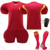 2324 Roma Home 90 Lucaku Football 21 Dibara Jersey Red Wolf New Set avec chaussettes