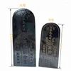 Decorative Figurines Taoist Altar Token Black Red Congenital Ancestor Carving Peach Wood Ornaments Magic Tools Supplies