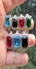 Cluster Rings 2021 Various Colors High Quality Micro Pave Cz Big Simulated Dimond Mens Gold Rhodium7378403