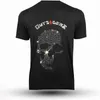 Herenkwaliteit mode t-shirts zomer casual straat korte mouw schedel grafische kleding tee tops o-neck rhinestone t-shirt y2k 240401