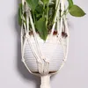 Tuinieren planten bonsai hangende mand handgemaakte macrame bloem pot geknoopte touw planten hanger bohemian balkon home tuin decor