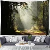 Tapisses murales imprimement forêt naturelle grande tapisserie soleil paysage hippie suspendu boho mandala art décoration r0411