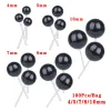 100Pcs/Bag 4/5/7/8/10mm Black Glass Eyes Needle Felting For Bears Animals Plush Dolls DIY Crafts Dolls Eyes