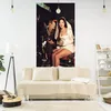 Lana Del Rey Poster Tapestry Wall Decor Hippie Rapper Smoking Printed Art Aesthetic Bedroom Or Home For Decoration