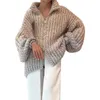 Women's Sweaters Fashion Women Sequin Sweater Outerwear Coat Glitter Loose Long Cardigan Seaman Clothes Men Guy