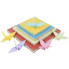 100 pezzi quadrati di carta origami Crane artigianato fai -da -te Fiori di carta fatti a mano origami decorazioni di scrapbooking di carta 8/10/12/15 cm