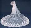 Продажа свадебных завесов 2019 Real Image Sheer Tulle Двух слоев длинные вуали с расчесывами три метра свадебные завесы Custom Made3639108