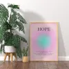 Bible verset affiche foi Hope Love Gradient Aura Spiritual Wall Art Print Christian Quotes Canvas Peinture esthétique décor de chambre