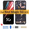 6,65 "AMOLE ORIGINALE per ZTE NUBIA RED Magic 5G NX659J Visualizza LCD Schermata Digitalizzatore Digitalizzatore con cornice Sostituire