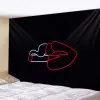 Black Art Tapestry Wall Impiccing Bohémien Beach Mat Boptet Yoga Casa camera da letto