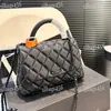 Dark Style Co Handle Women Crossbody Bag 18CM Mini Designer Bag Caviar Diamond Lattice Luxury Handbag Lacquered Metal Black Hardware Shopping Clutch Card Holder