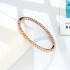 Bangle High Quality Imitation Beads Bracelet Shape Design Stainless Steel Bracelet For Women Love Bangle Jewelry Gifts Wholesale 240411