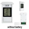 Termometro digitale Display LCD MAX Min Garden Garden Interno a parete esterna Termometro montato a parete impermeabile