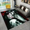 Horror gótico 3d Femenina de chicas muertas de calavera Alfombra, alfombra para la sala de estar de la sala de estar