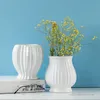 Noordse porseleinen vaas voor decoratie, gedroogde bloempot, witte bloemstuk, woonkamer, slaapkamer, kantoor, eetkamer, 1 stc