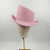 Fedora Hat Slanted Top Mens Gentlemansは帽子を感じました大統領帽の魔法の帽子の合計パフォーマンスコスチューム240401