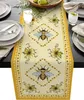 Coundeurs en lin abeilles de tournesols d'été décoratiosn table à manger lavable coureurs cuisine luxe décor de la maison