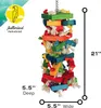 Autres fournitures d'oiseau Featherland Paradise Knots n blocks jouets jouets pour perroquets cacatoos Macaws très gros oiseaux et gros becs