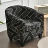 Stuhlabdeckungen 1Set Sesselabdeckung elastischer Spandex Geometrischer Wannensofa Slipcover Stretch Möbel Beschützer gedruckter Couch Club